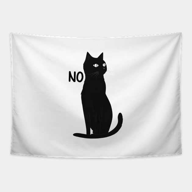 Black Cat - No Tapestry by UniqueMe