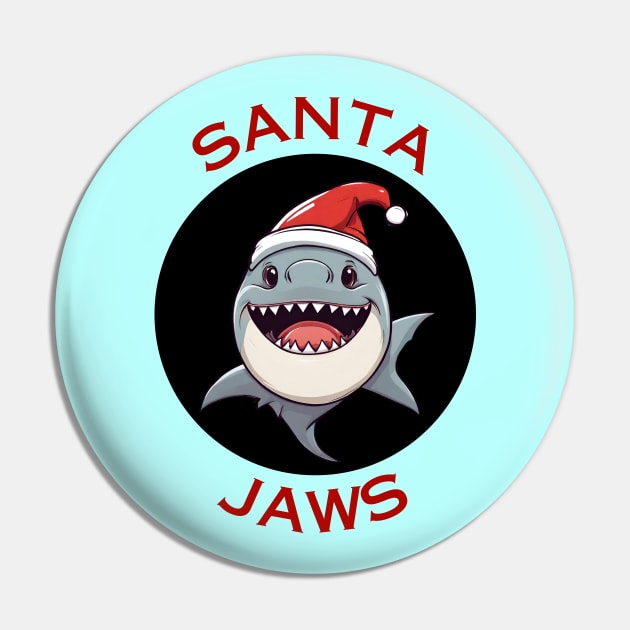 Santa Jaws | Santa Claus Pun Pin by Allthingspunny