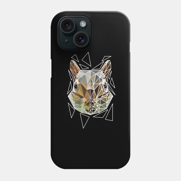 Geometric squirrel Phone Case by Jackson Lester