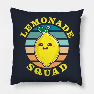 Lemonade Squad - Funny Lemonade Stand Summer Pillow