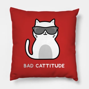 Bad Cattitude - Cat Pillow