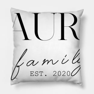 Laura Family EST. 2020, Surname, Laura Pillow