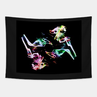 Unique and organic Smoke Art Abstract design Tapestry