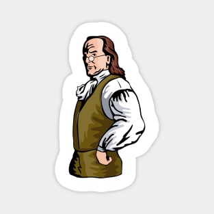 Benjamin Franklin Retro Magnet