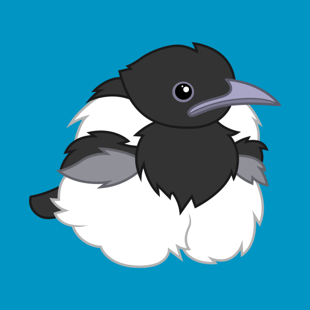 Baby Magpie borb by CloudyGlow