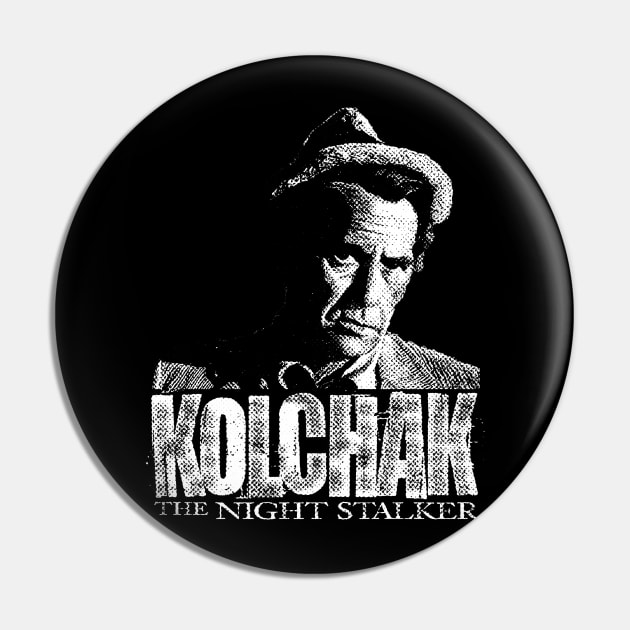 Kolchak Night Stalker Halftone Pin by Resdis Materials