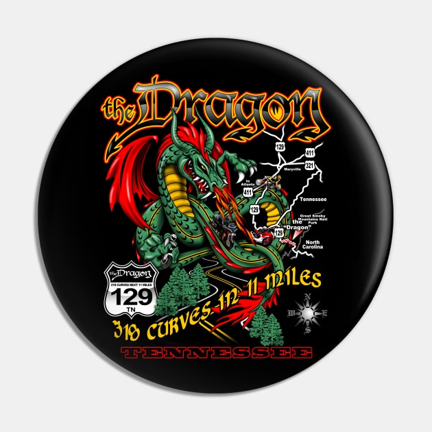 The Dragon North Carolina Tennessee Pin by hobrath