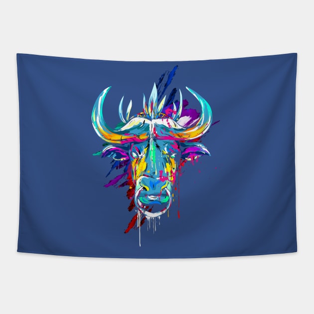 Bull Tapestry by Kingdom Arts and Designs