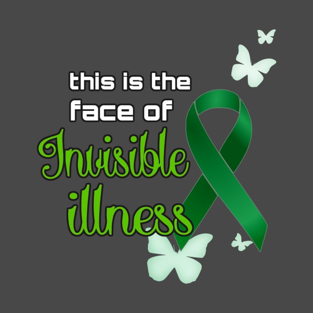 Green Ribbon Invisible Illness by AlondraHanley