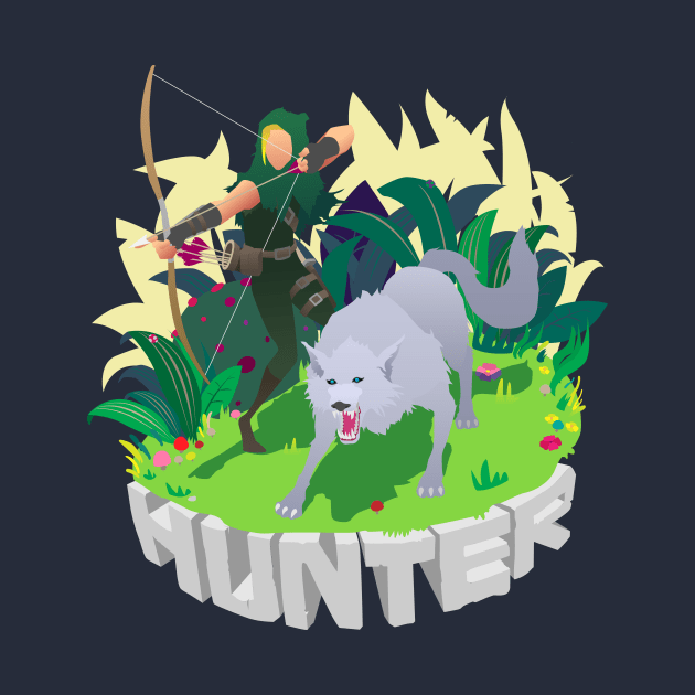 Hunter w/ Pet by LI1L