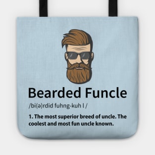 Bearded Funcle, Funny Uncle Definition Tote