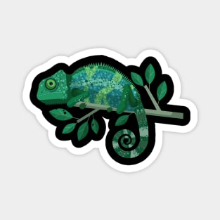 Funny Chameleon Magnet