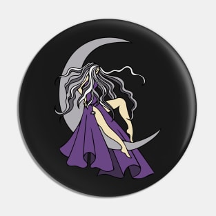 Moon Goddess Pin