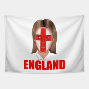 England Flag Football English Fan Tapestry