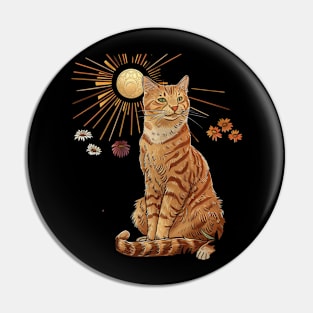 Cat Tarot Feline Fortune Teller Pin