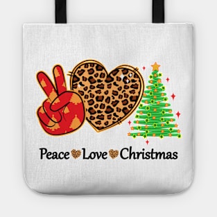 Peace Love Christmas Tote