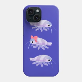 Swimming giant isopod Phone Case