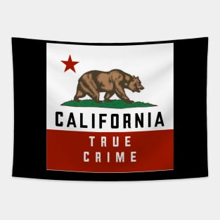 California True Crime Logo Tapestry