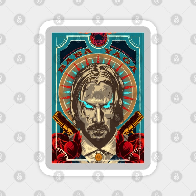 John Wick V1 Magnet by Brokenbeanie