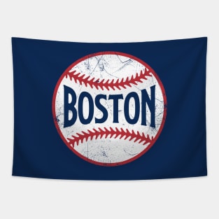 Boston Retro Baseball - Navy Tapestry