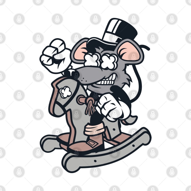 Mouse rocking horse by ShirtyLife