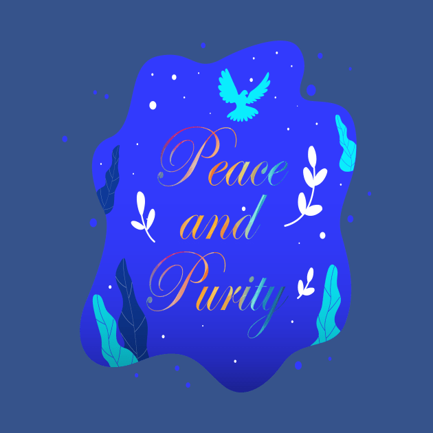 Peace and Purity Themed T-Shirt by Bright Tees