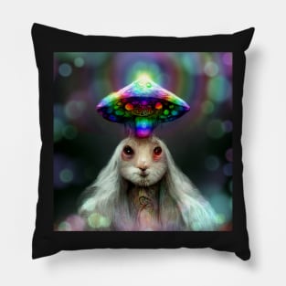 Rabbit's 3rd Eye Awakens Pillow