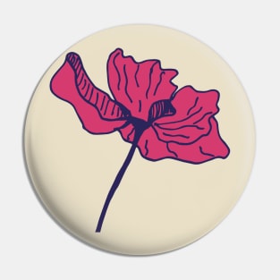 Red Amaryllis Flower With Yellow Background Pin