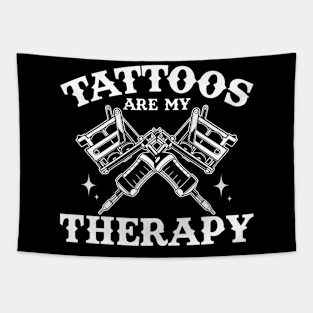 Tattoo Therapy Funny Tattoo Gift Tapestry