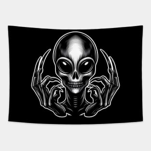 Alien Encounter Tapestry