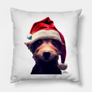 Grumpy Christmas Dog Pillow