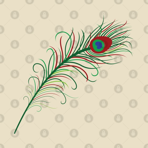 Peacock Feather by Madhav