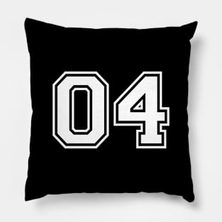 JERESEY NUMBER 04 Pillow