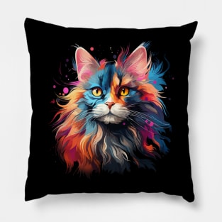 Ragdoll Rainbow Pillow