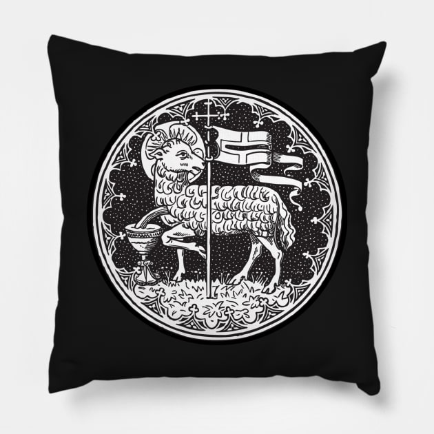 Lamb of God Pillow by DeoGratias