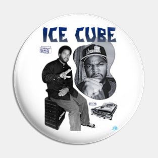 Retro Ice Cube Graphic Pin