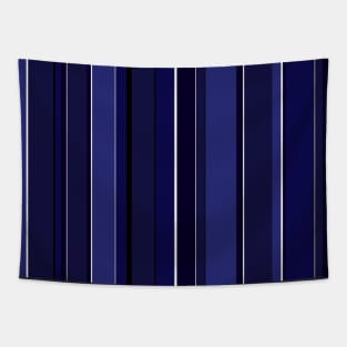 Blue stripes vertical Tapestry