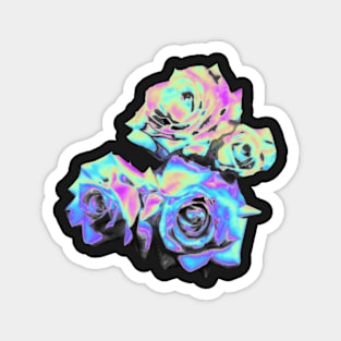 Holographic Rose Bouquet Magnet