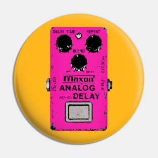 Maxon Analog Delay Pedal Guitar FX Fan Art Design Pin