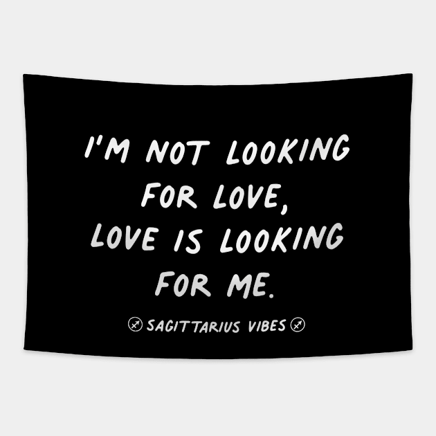 Sagittarius funny love quote zodiac astrology horoscope Tapestry by Astroquotes