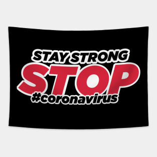 Stop Coronavirus T-Shirt Tapestry