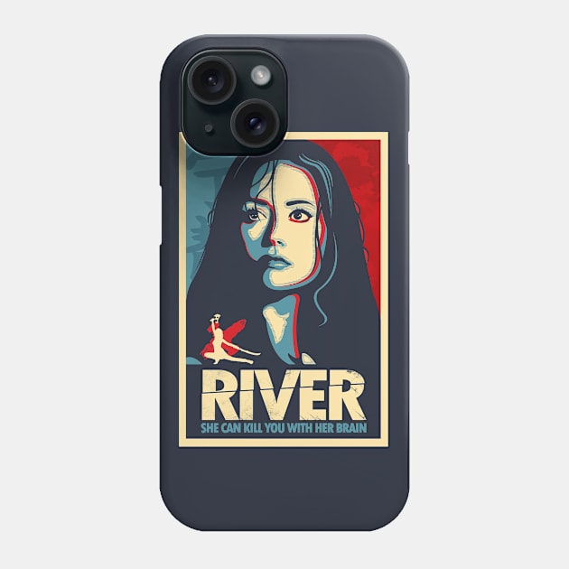 She Can Kill You With Her Brain Phone Case by TomTrager