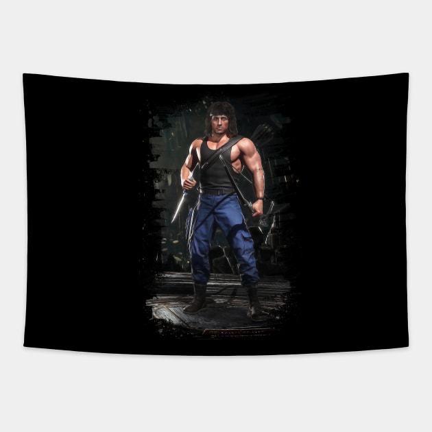 Mortal Kombat 11 Rambo Print - 57212139 Tapestry by Semenov