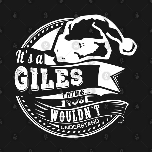 It's a Giles thing - Hat Xmas Personalized Name Gift by Cave Store