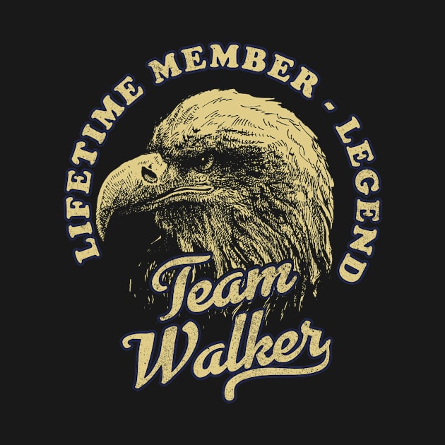 Walker Name - Lifetime Member Legend - Eagle by Stacy Peters Art