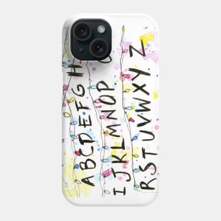 Alphabet Wall Christmas Lights Phone Case