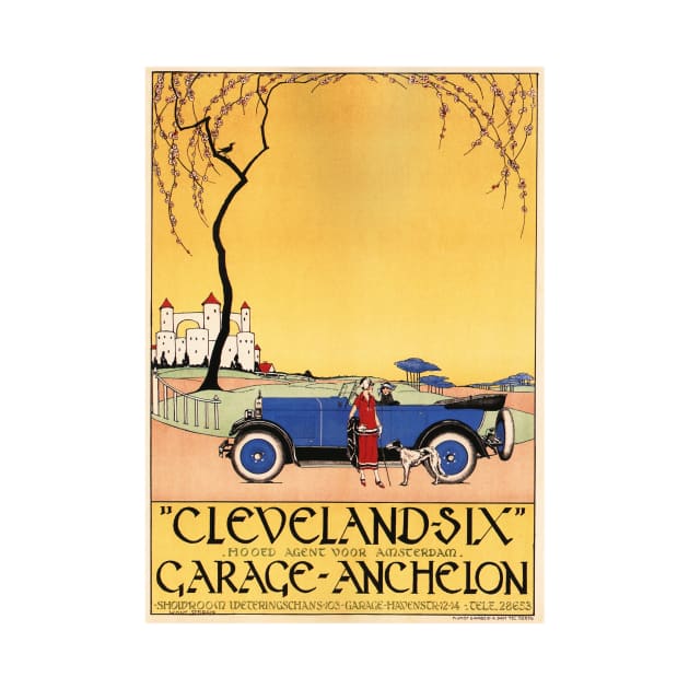 Automobile Cleveland Six American Advertisement Vintage Car by vintageposters