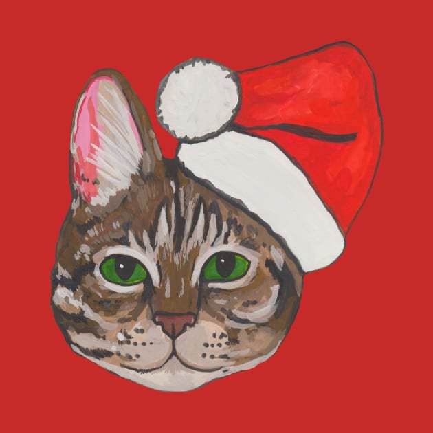 Santa cat by deadblackpony