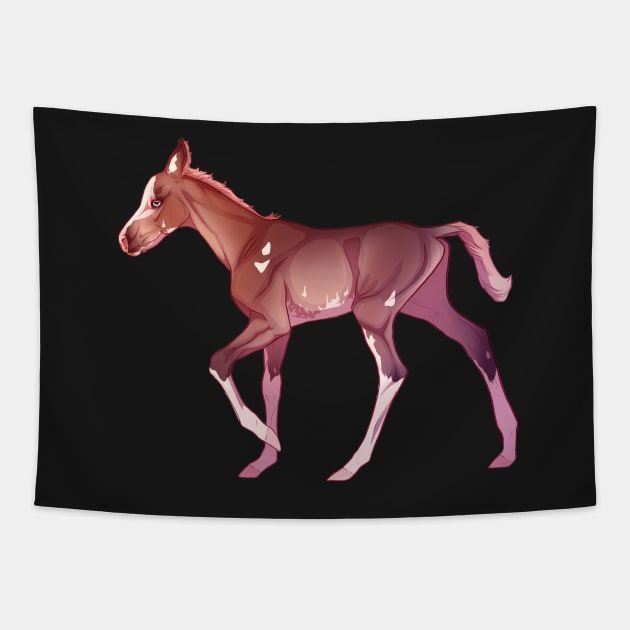 Sabino Foal Tapestry by kelseydjpaint