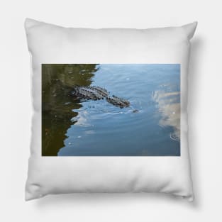 Blossom Trail  Alligator Pillow